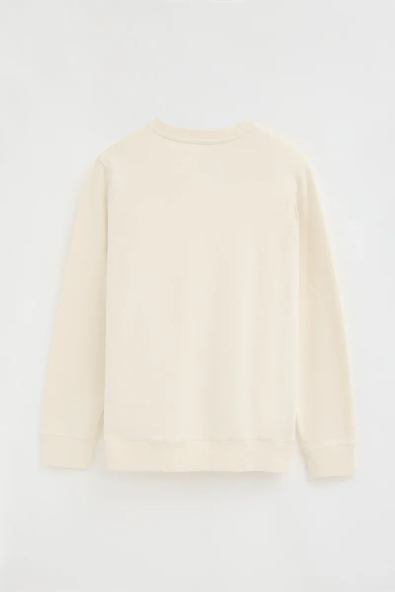 Nude relaxed-fit sweatshirt with Established 2012 Polo Club embroidery - Image 8