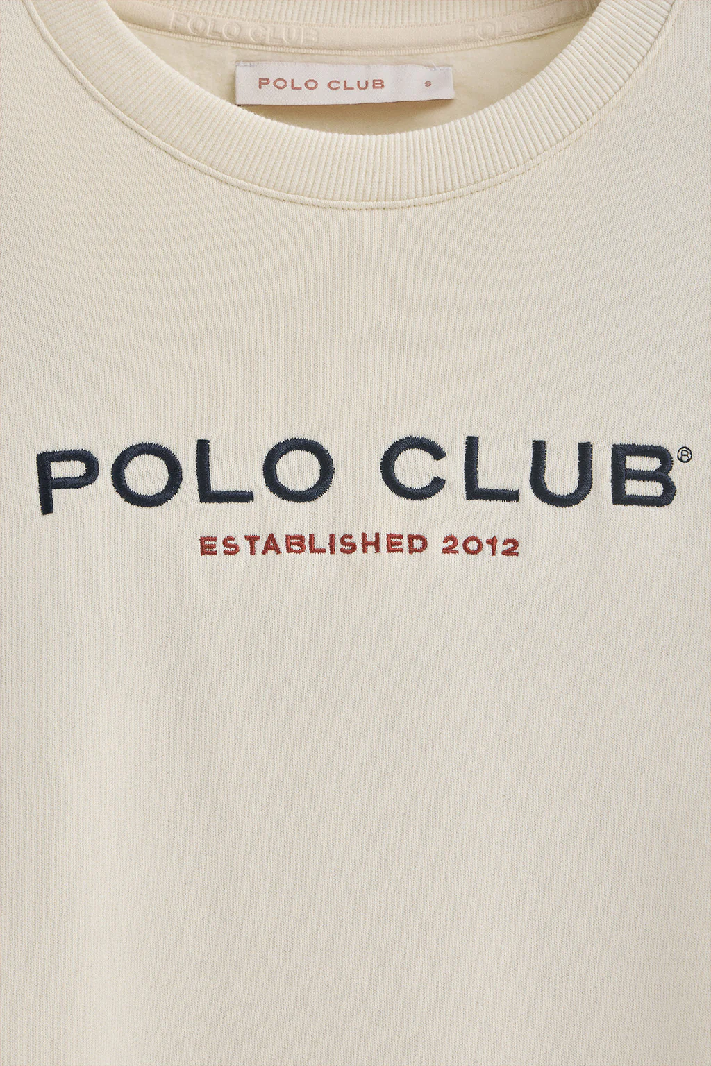Nude boxy-fit sweatshirt Established 2012 Polo Club - Image 7