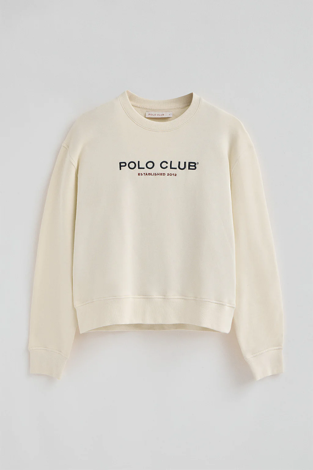 Nude boxy-fit sweatshirt Established 2012 Polo Club - Image 8