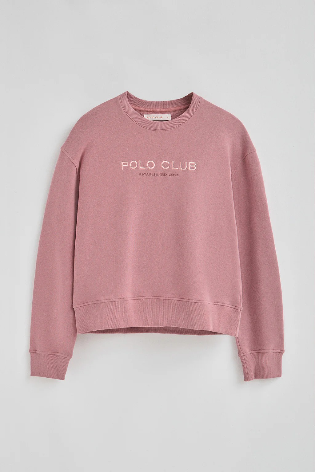 Dusty-pink boxy-fit sweatshirt Established 2012 Polo Club - Image 8