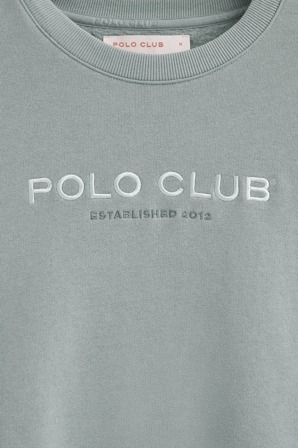 Blueish-grey boxy-fit sweatshirt Established 2012 Polo Club - Image 7