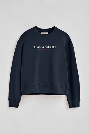 Navy-blue boxy-fit sweatshirt Established 2012 Polo Club - Image 9