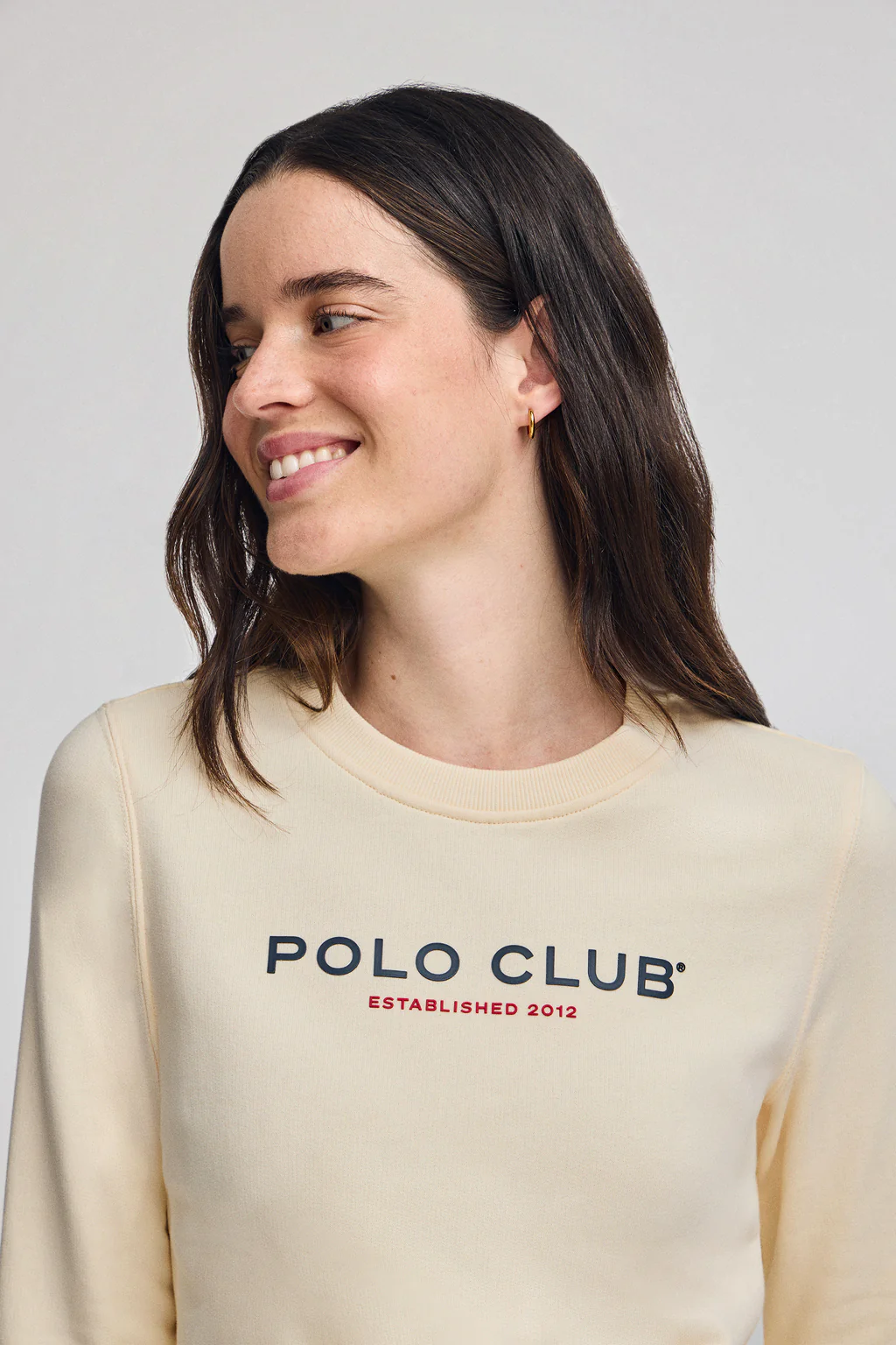 Nude sweatshirt with Polo Club rubber logo - Image 3