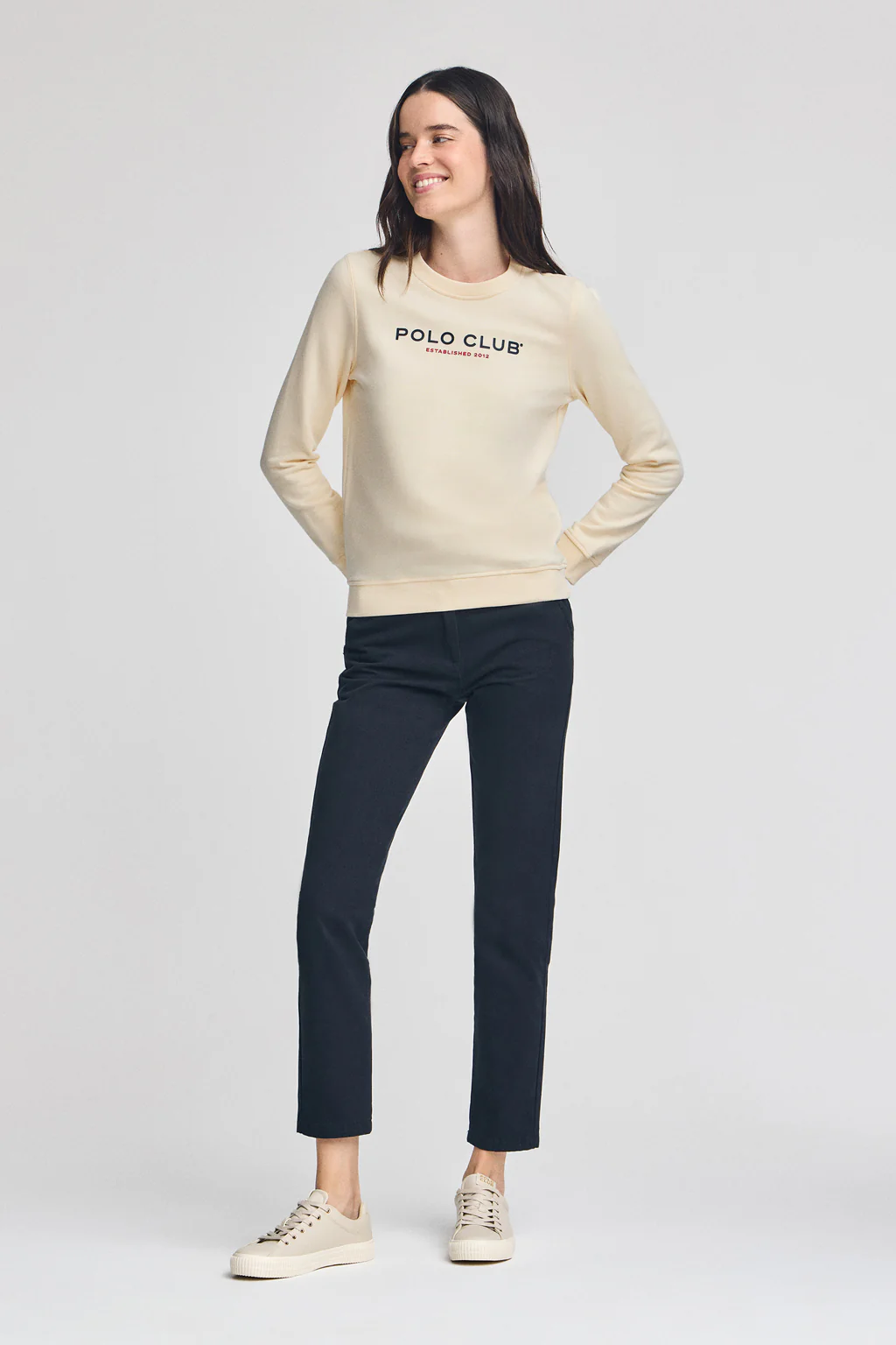 Nude sweatshirt with Polo Club rubber logo - Image 4