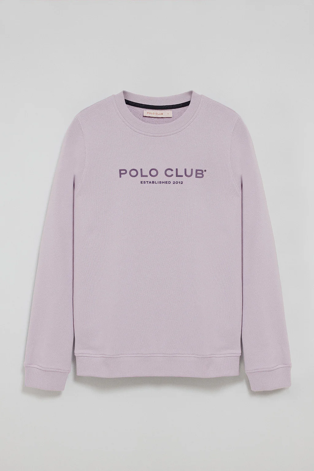 Lavender sweatshirt with Polo Club rubber logo - Image 5