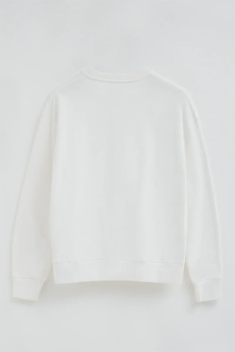 White boxy-fit sweatshirt with Established 2012 Polo Club embroidery - Image 8