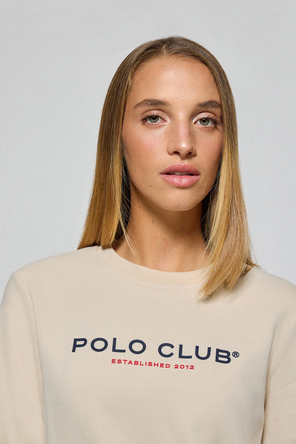 Beige slim-fit sweatshirt with Polo Club logo - Image 5