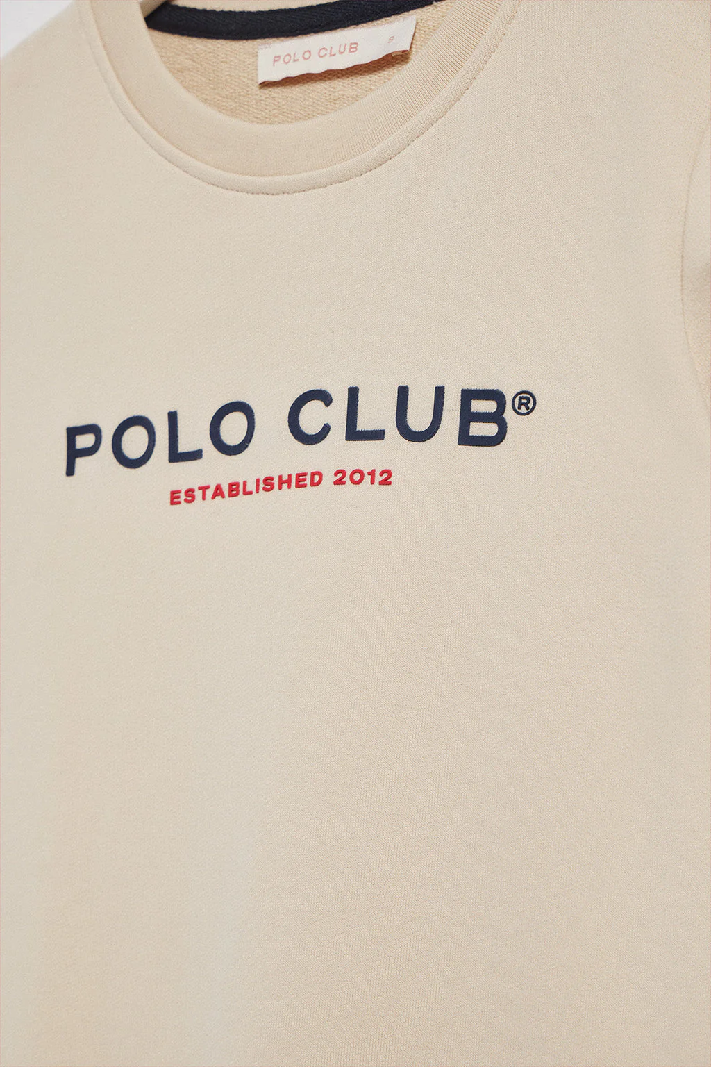 Beige slim-fit sweatshirt with Polo Club logo - Image 9