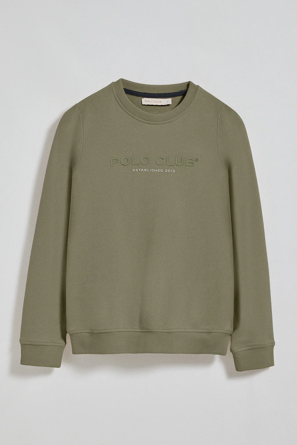 Army-green slim-fit sweatshirt with Polo Club logo - Image 7
