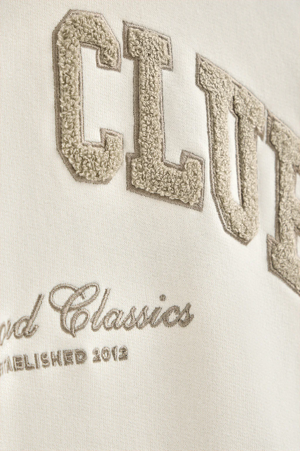 Nude hoodie with Established 2012 Polo Club logo - Image 8