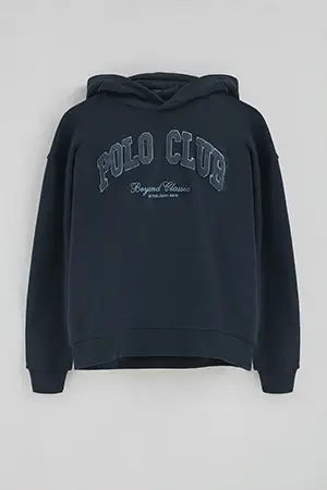 Navy-blue hoodie with Established 2012 Polo Club logo - Image 10