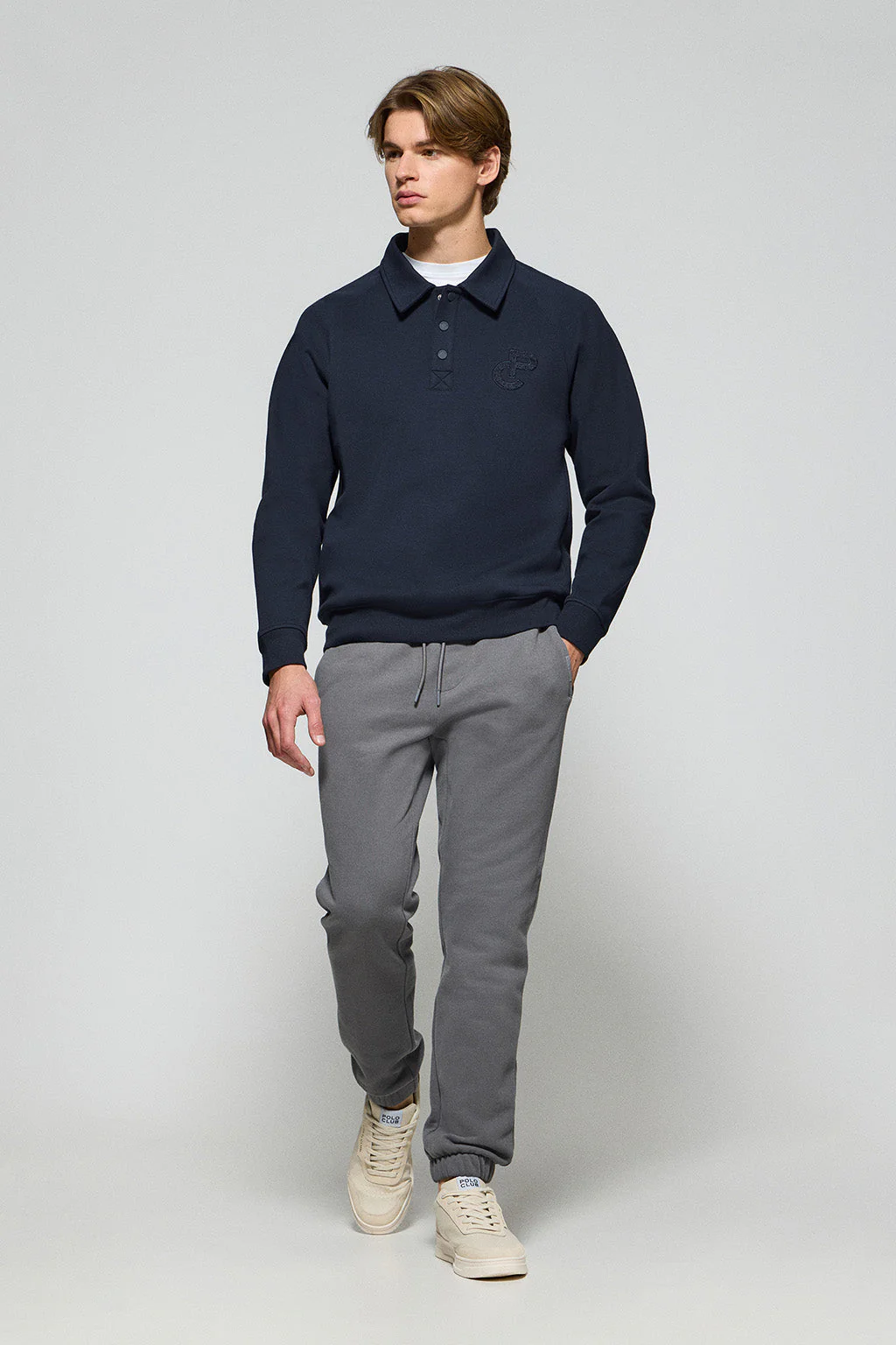 Navy-blue polo sweatshirt Gorka with Polo Club monogram - Image 4