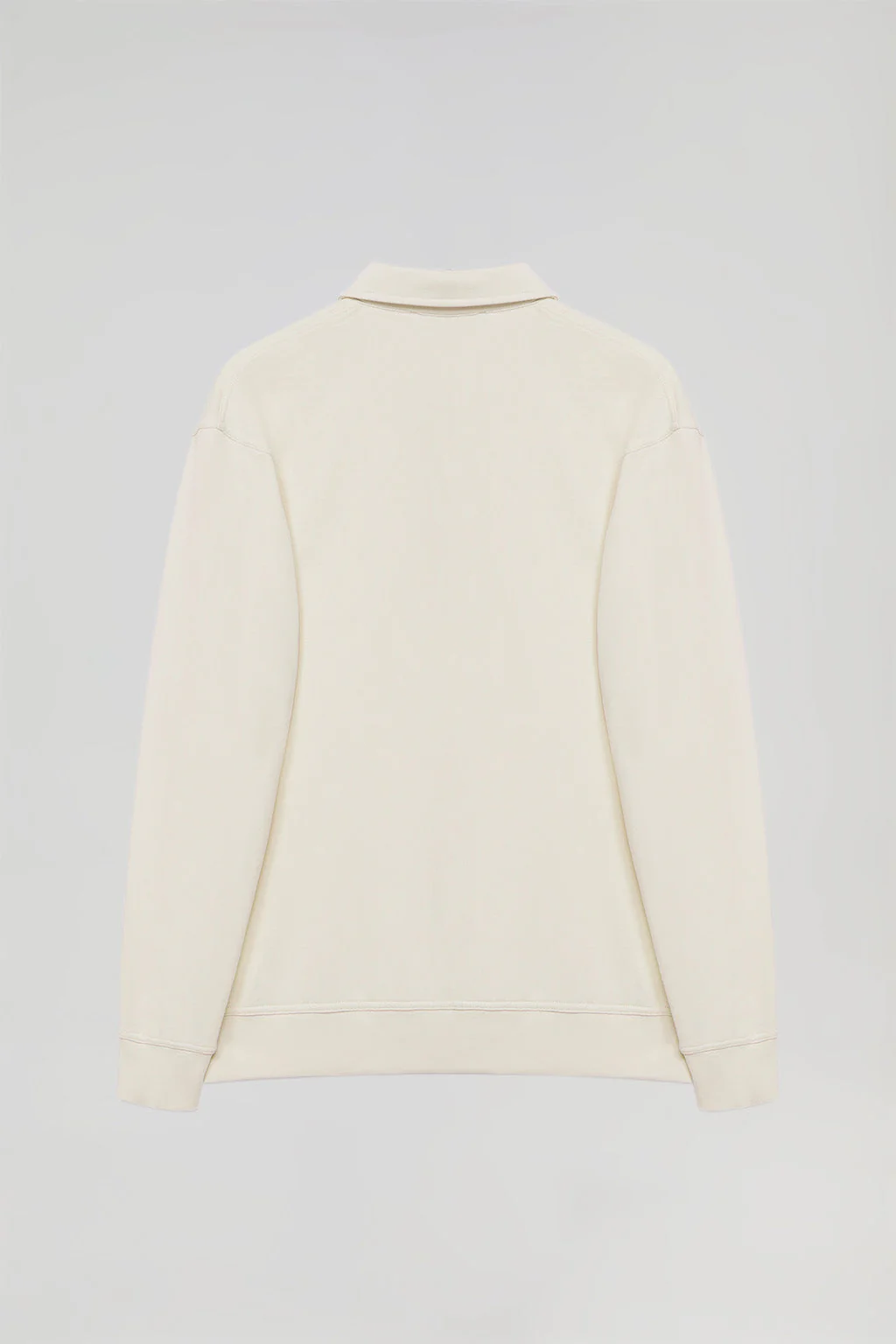Beige polo-collar sweatshirt with Rigby Go embroidery - Image 10