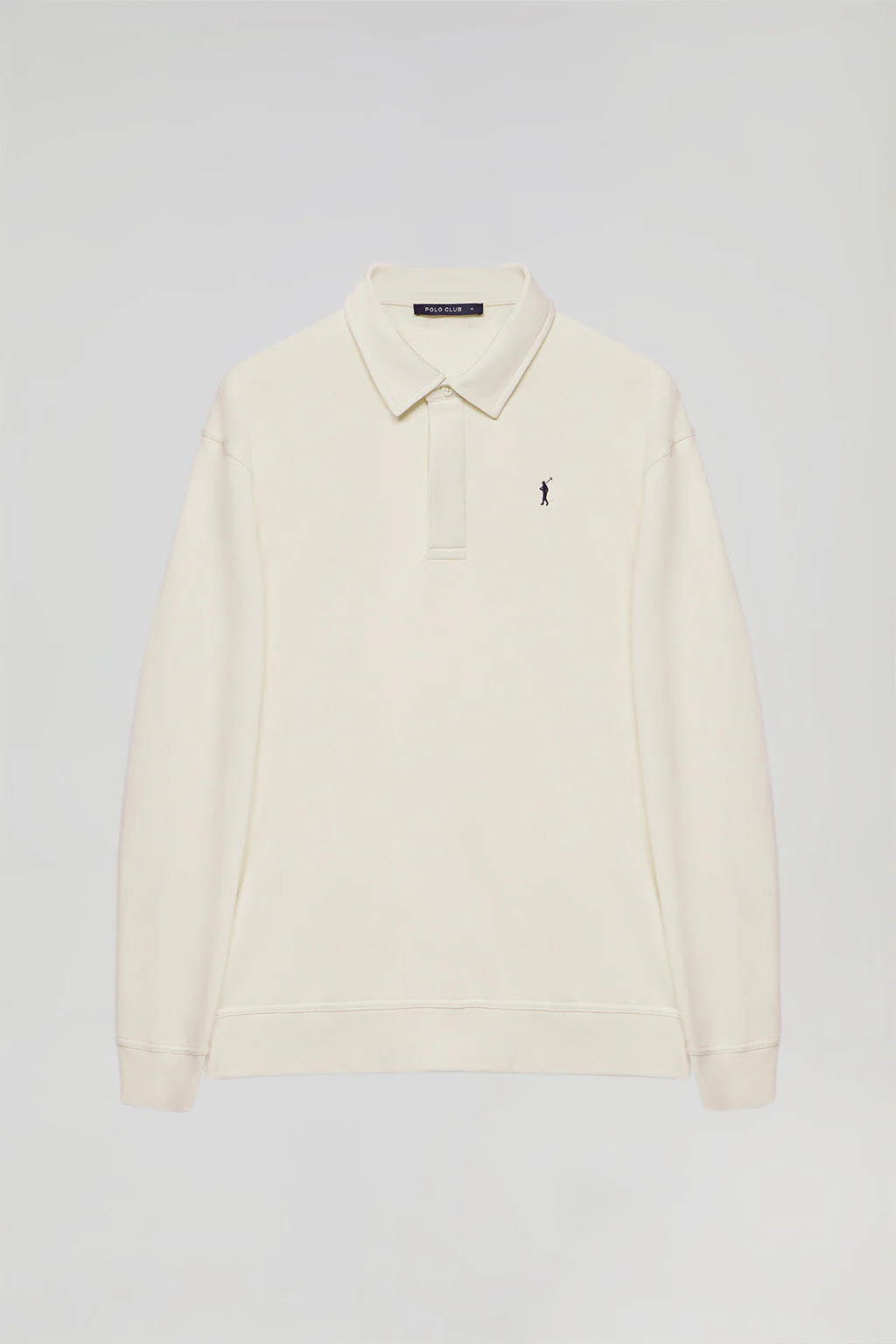 Beige polo-collar sweatshirt with Rigby Go embroidery - Image 11