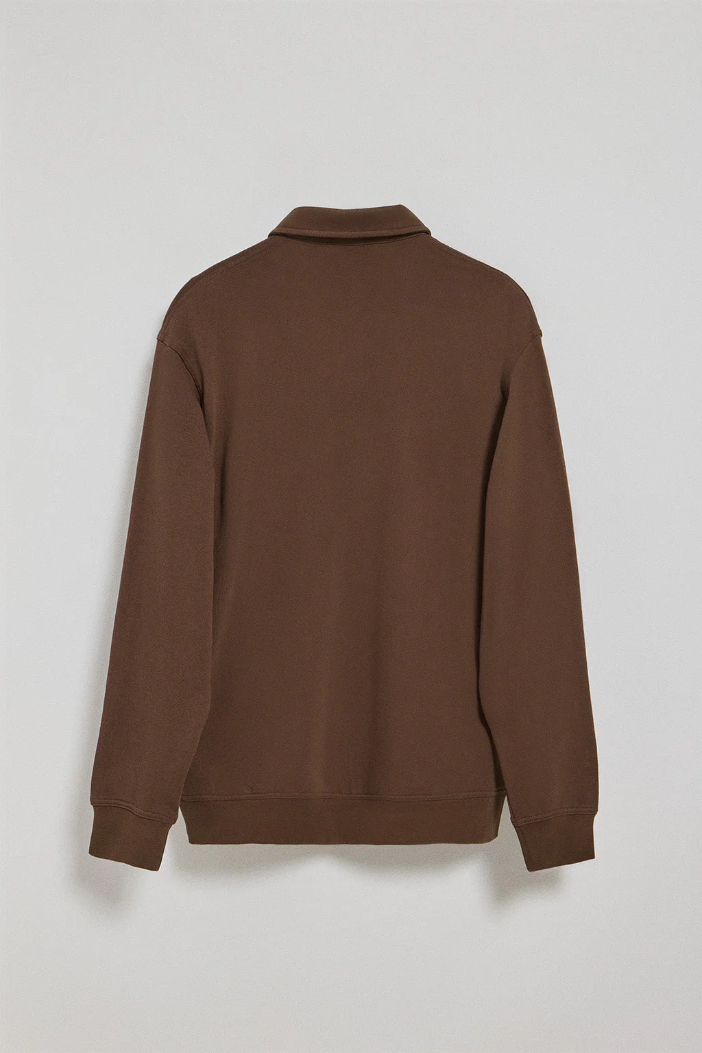 Brown polo-collar sweatshirt Hadid with Rigby Go logo - Image 7