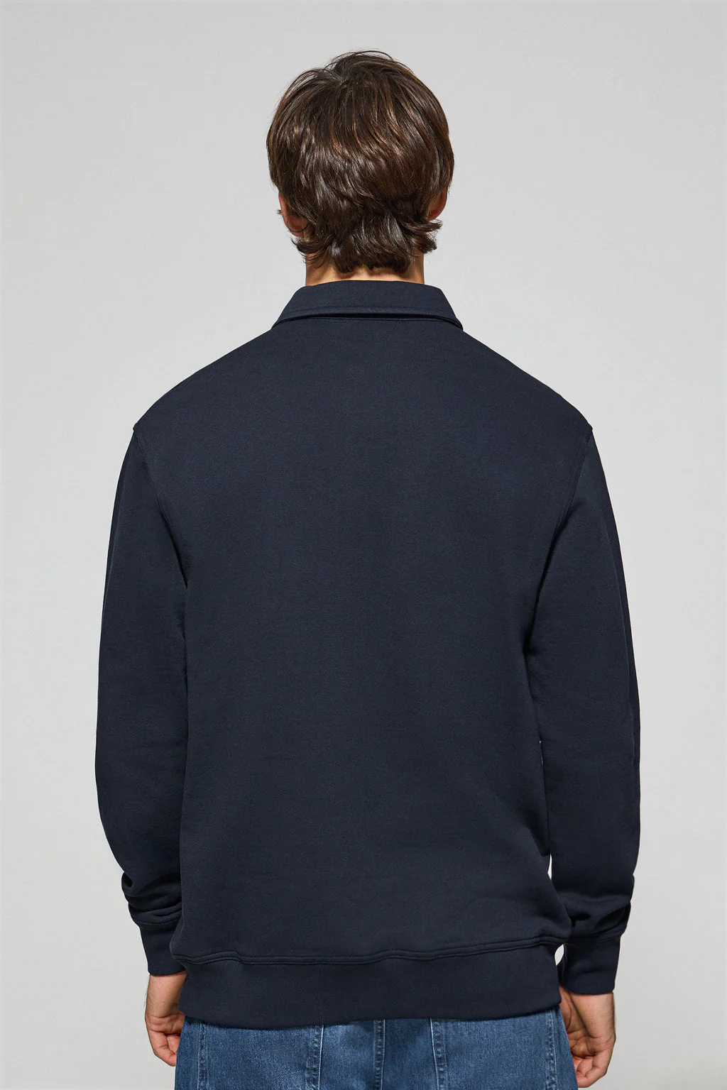 Navy-blue polo-collar sweatshirt Hadid with Rigby Go logo - Image 4
