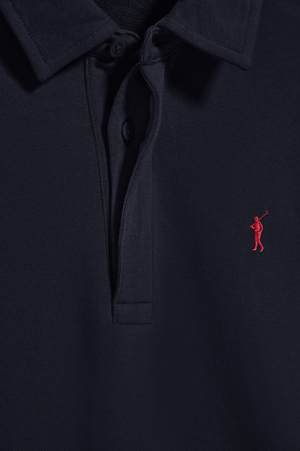 Navy-blue polo-collar sweatshirt Hadid with Rigby Go logo - Image 6