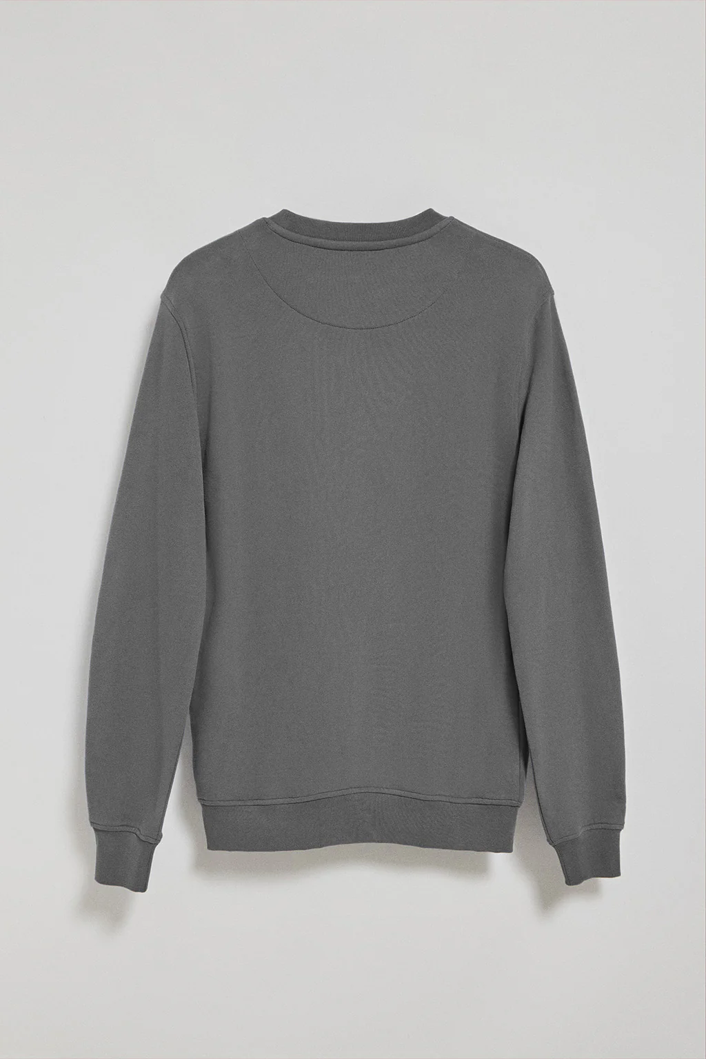 Asphalt-grey round-neck sweatshirt with Polo Club logo - Image 6
