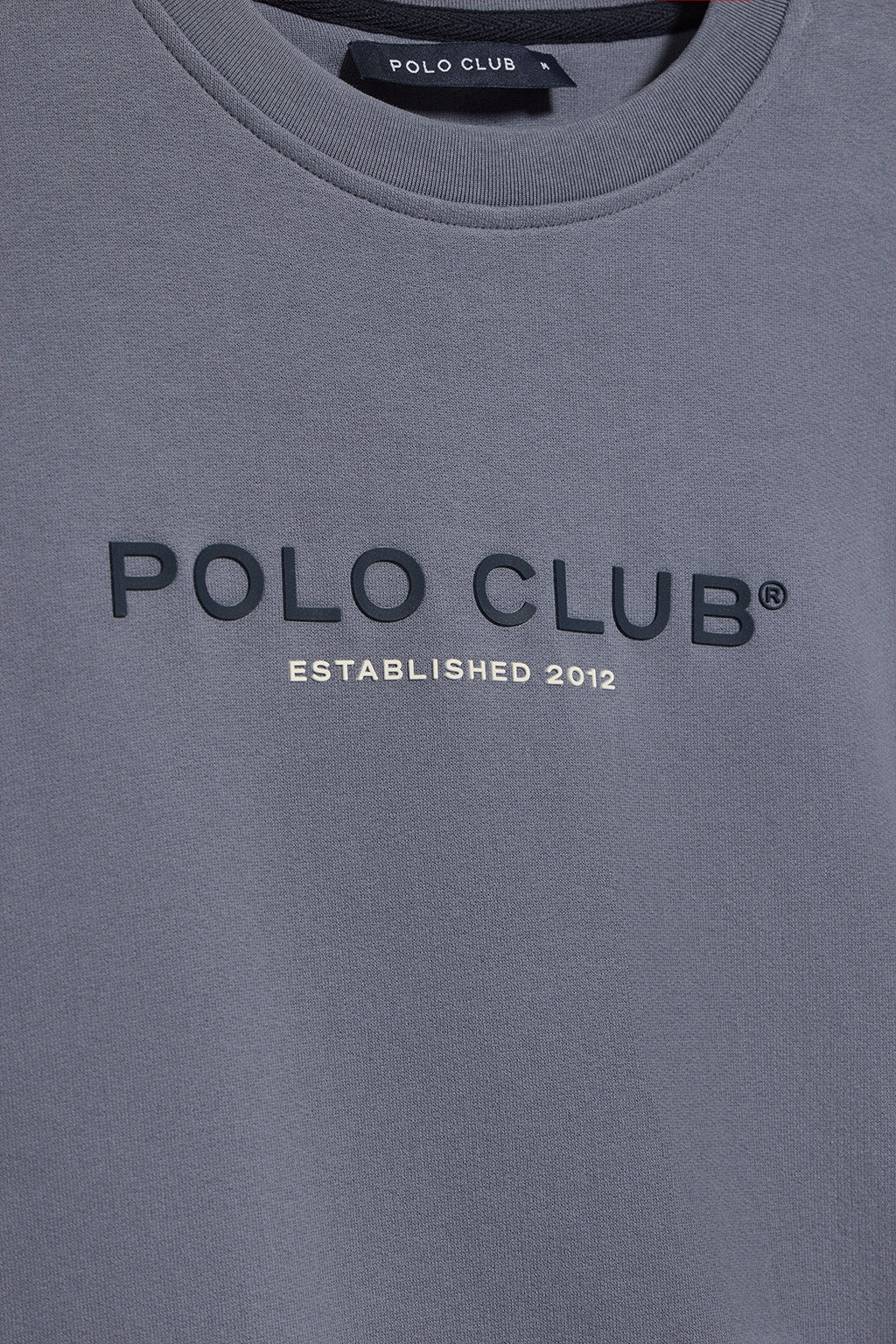 Denim-blue round-neck sweatshirt with Polo Club logo - Image 7