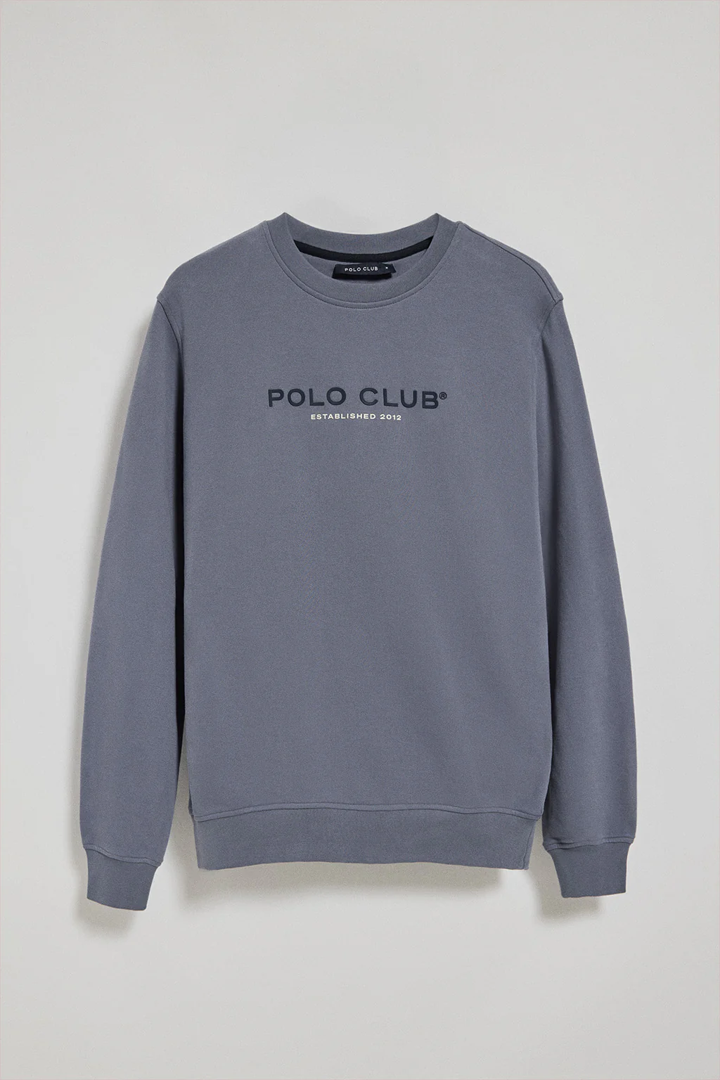 Denim-blue round-neck sweatshirt with Polo Club logo - Image 8