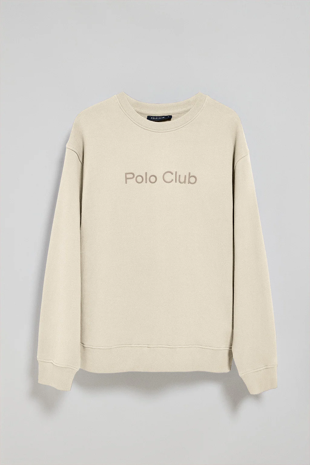 Beige round-neck sweatshirt with Polo Club logo - Image 2
