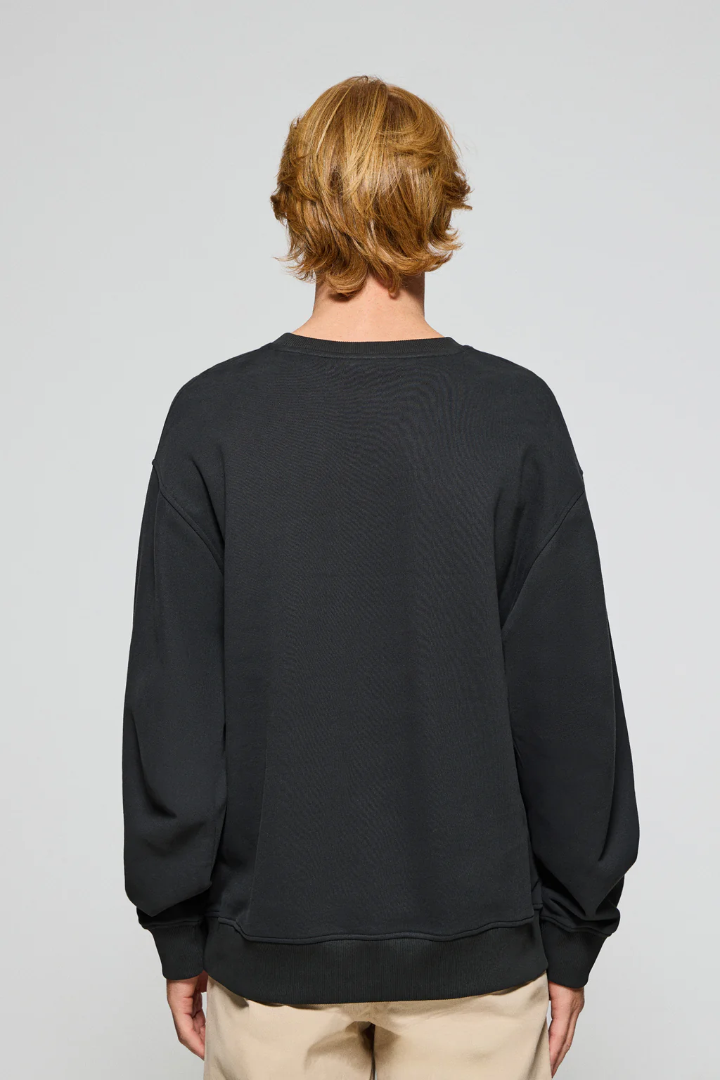 Black round-neck sweatshirt with Polo Club logo - Image 2