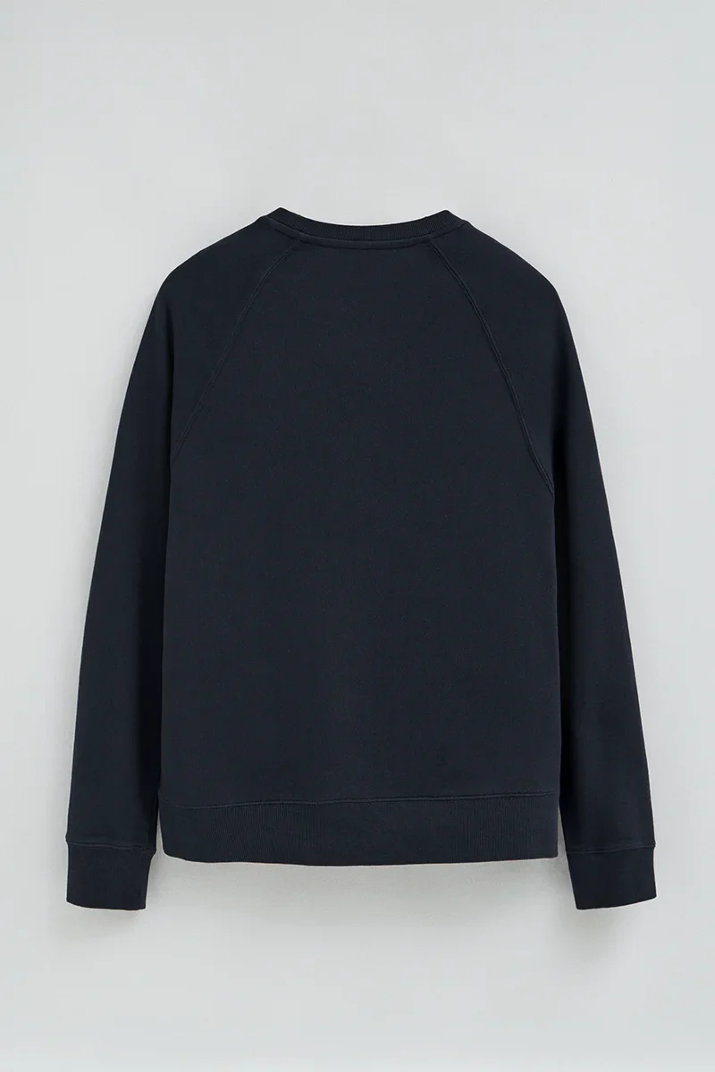 Navy-blue round-neck sweatshirt with Polo Club patch - Image 8