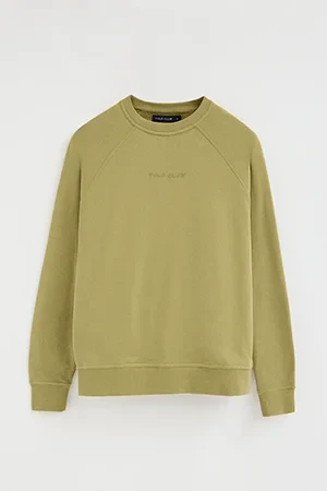 Leaf-green relaxed-fit sweatshirt with Polo Club rubberised logo - Image 9