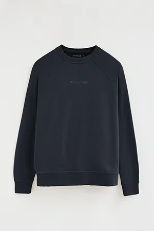 Navy-blue relaxed-fit sweatshirt with Polo Club rubberised logo - Image 10