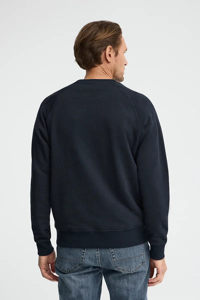 Navy-blue relaxed-fit sweatshirt with Polo Club rubberised logo - Image 5