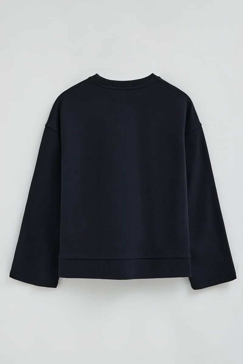 Navy-blue straight-fit sweatshirt with Polo Club Nautic logo - Image 8
