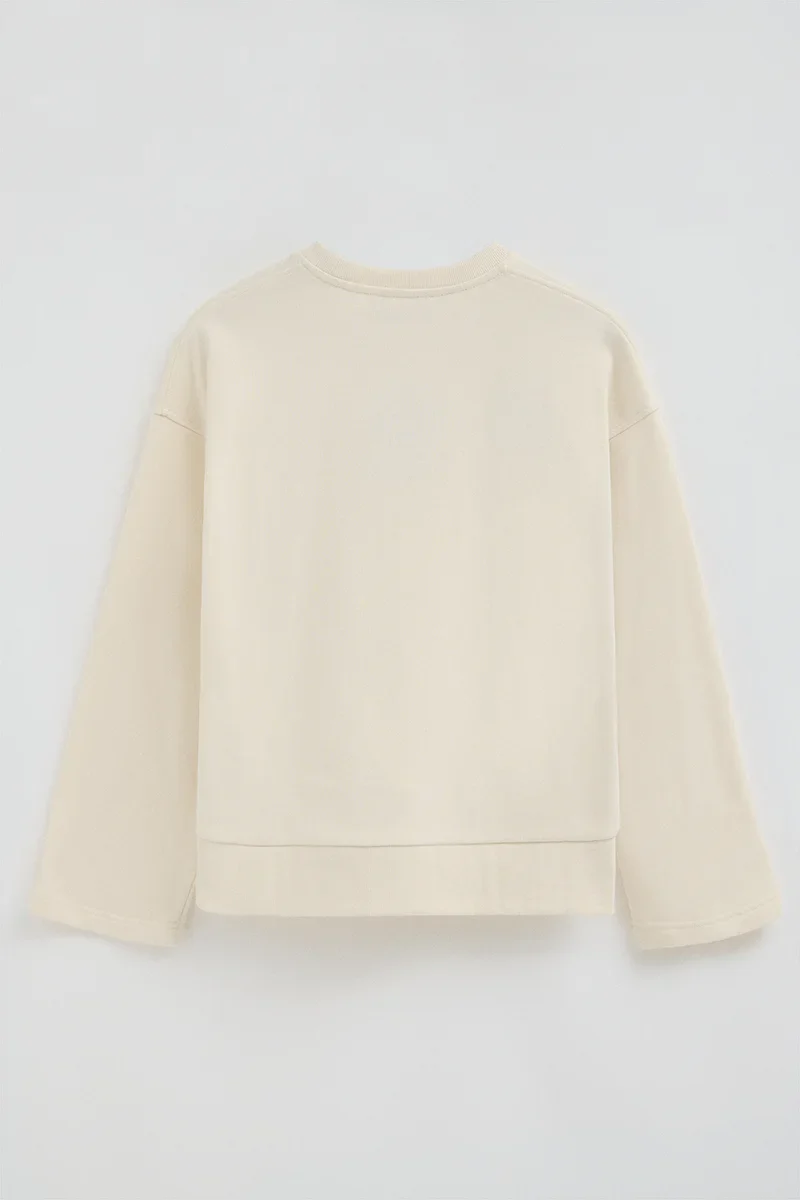 Nude straight-fit sweatshirt with Polo Club Nautic logo - Image 8