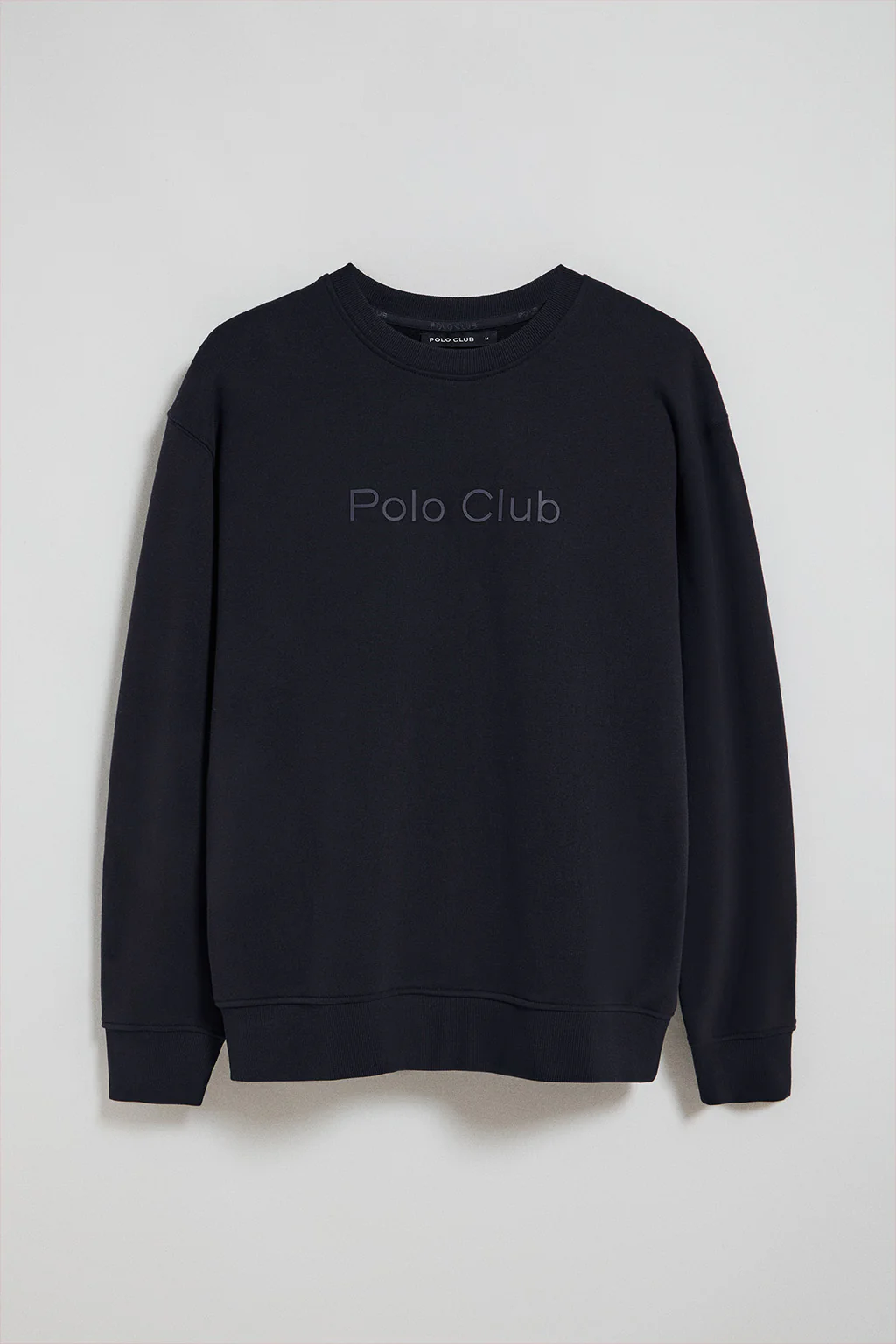 Navy-blue round-neck oversize sweatshirt with Minimal Combo logo - Image 6