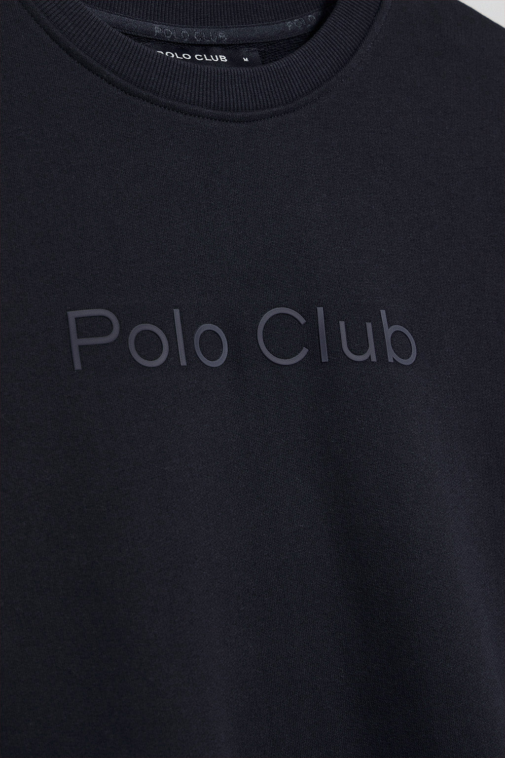 Navy-blue round-neck oversize sweatshirt with Minimal Combo logo - Image 7
