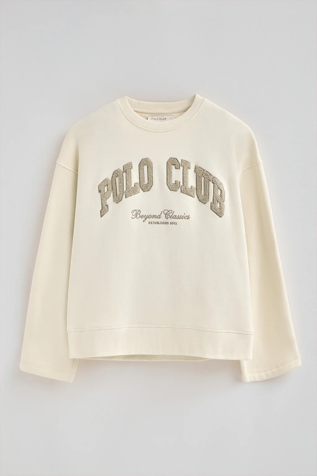 Nude wide-fit sweatshirt with Established 2012 Polo Club logo - Image 9