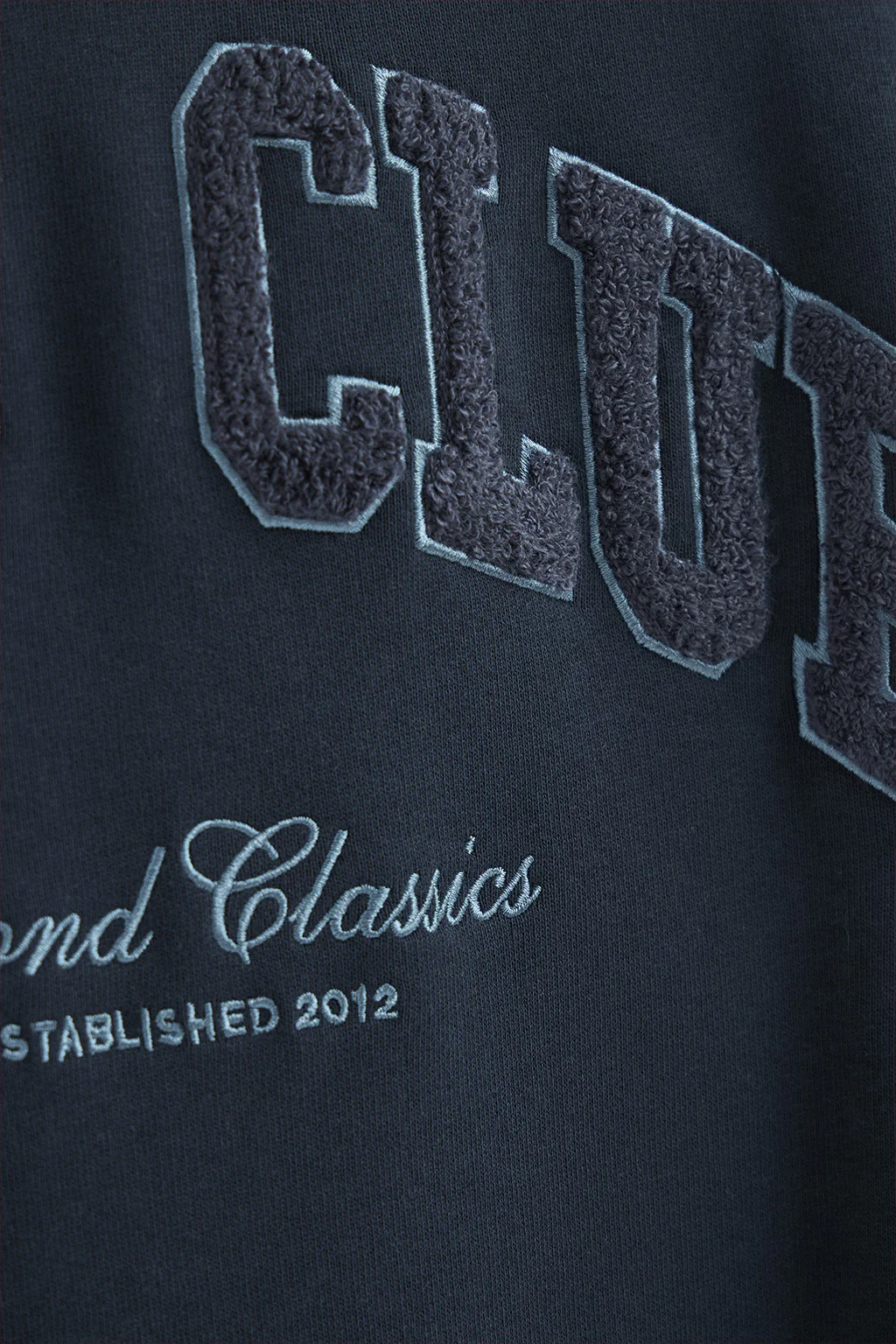 Navy-blue wide-fit sweatshirt with Established 2012 Polo Club logo - Image 8