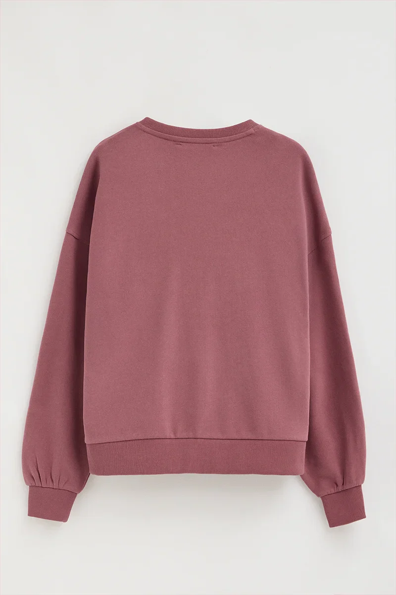 Pink loose-fit sweatshirt with Polo Club raised logo - Image 8