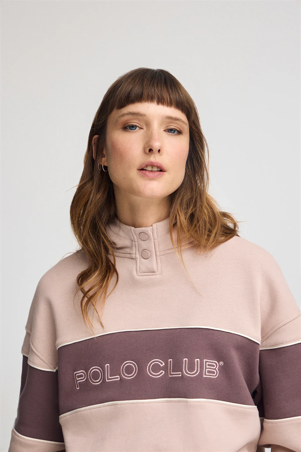 Pale-pink hoodie with Polo Club logo - Image 2