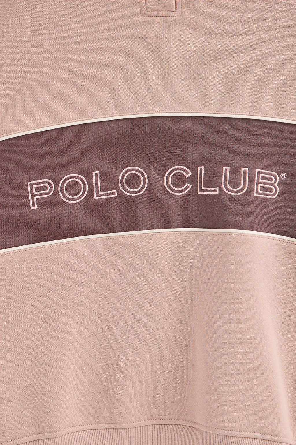 Pale-pink hoodie with Polo Club logo - Image 7