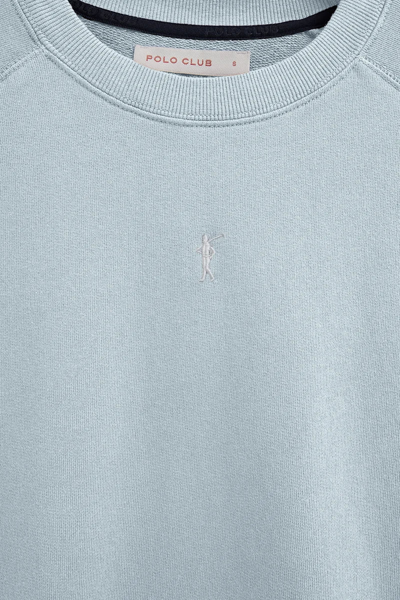 Light-blue sweatshirt with raglan sleeves and Rigby Go embroidery - Image 7