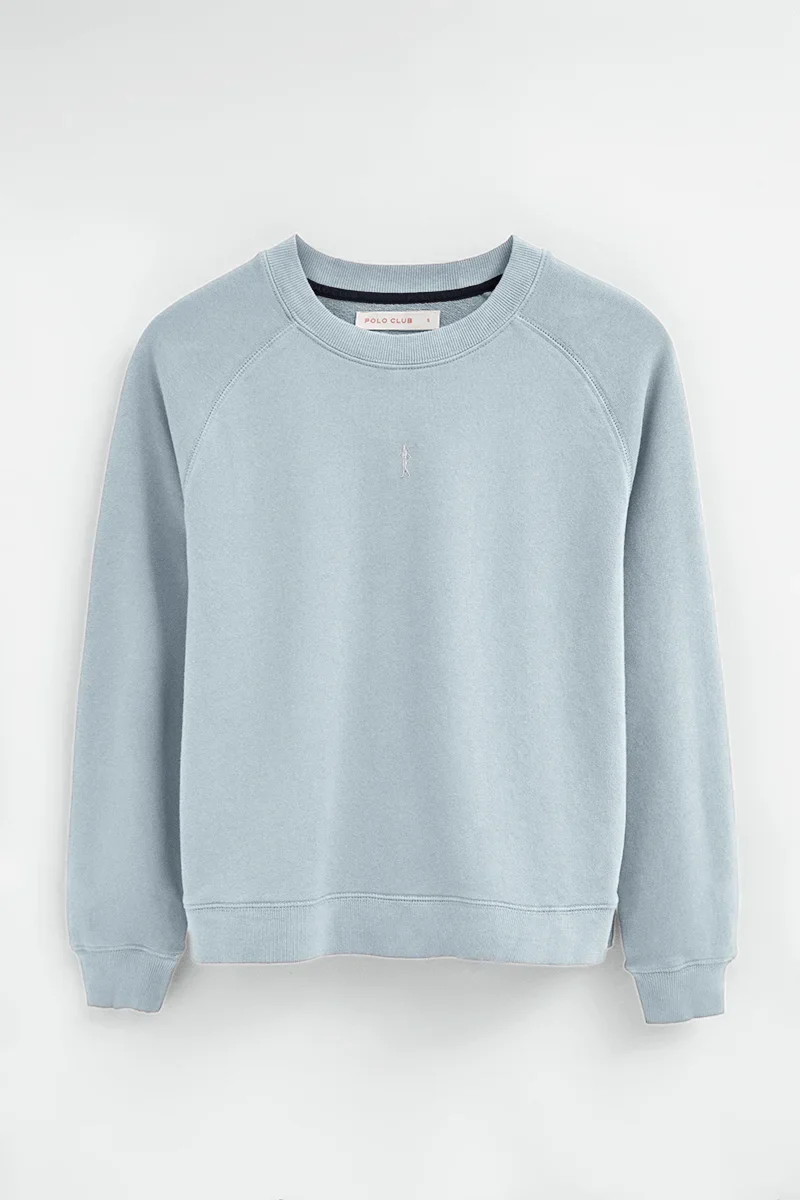 Light-blue sweatshirt with raglan sleeves and Rigby Go embroidery - Image 9