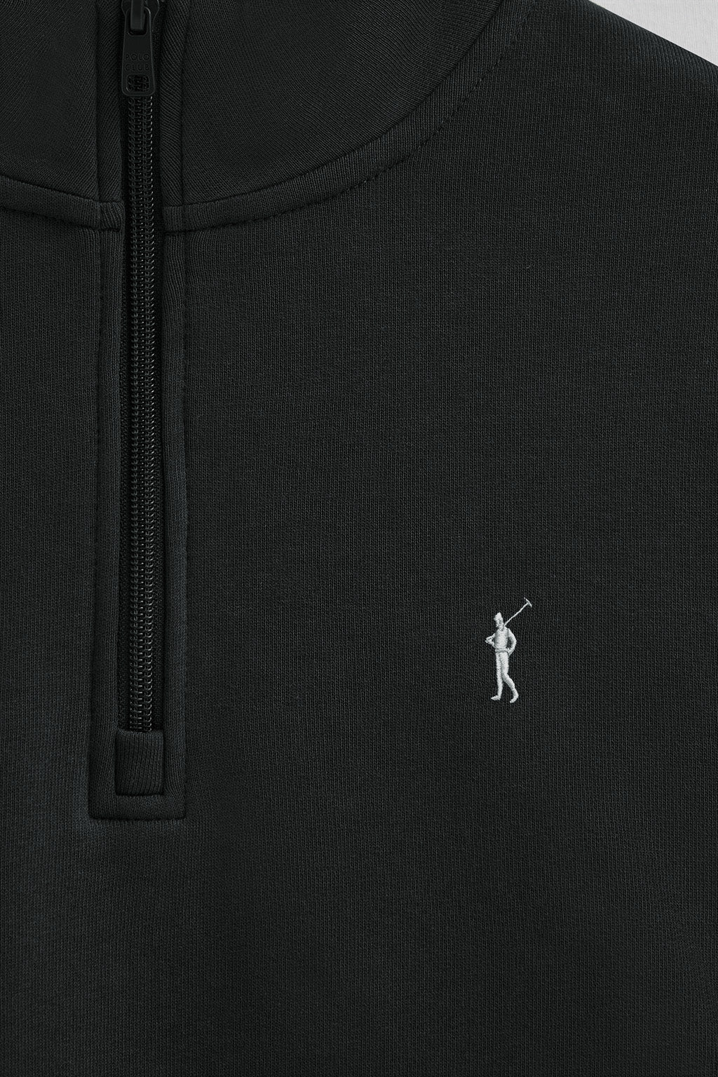 Black half-zip sweatshirt with Rigby Go logo - Image 6