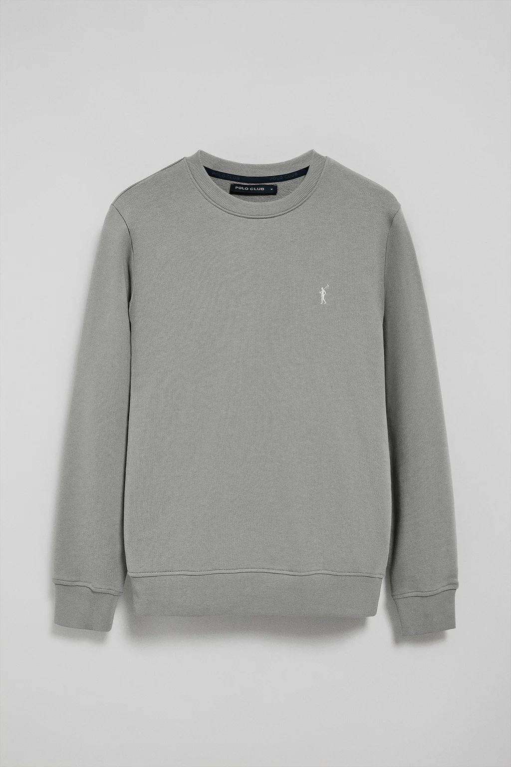 Grey round-neck relaxed sweatshirt with Rigby Go embroidery - Image 5