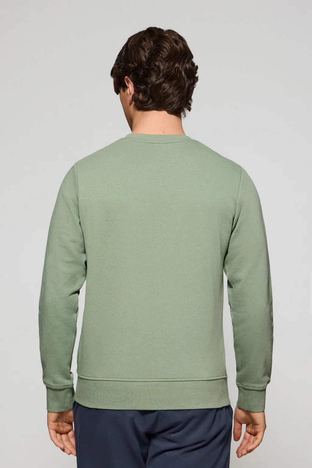Jade-green round-neck relaxed sweatshirt with Rigby Go embroidery - Image 2