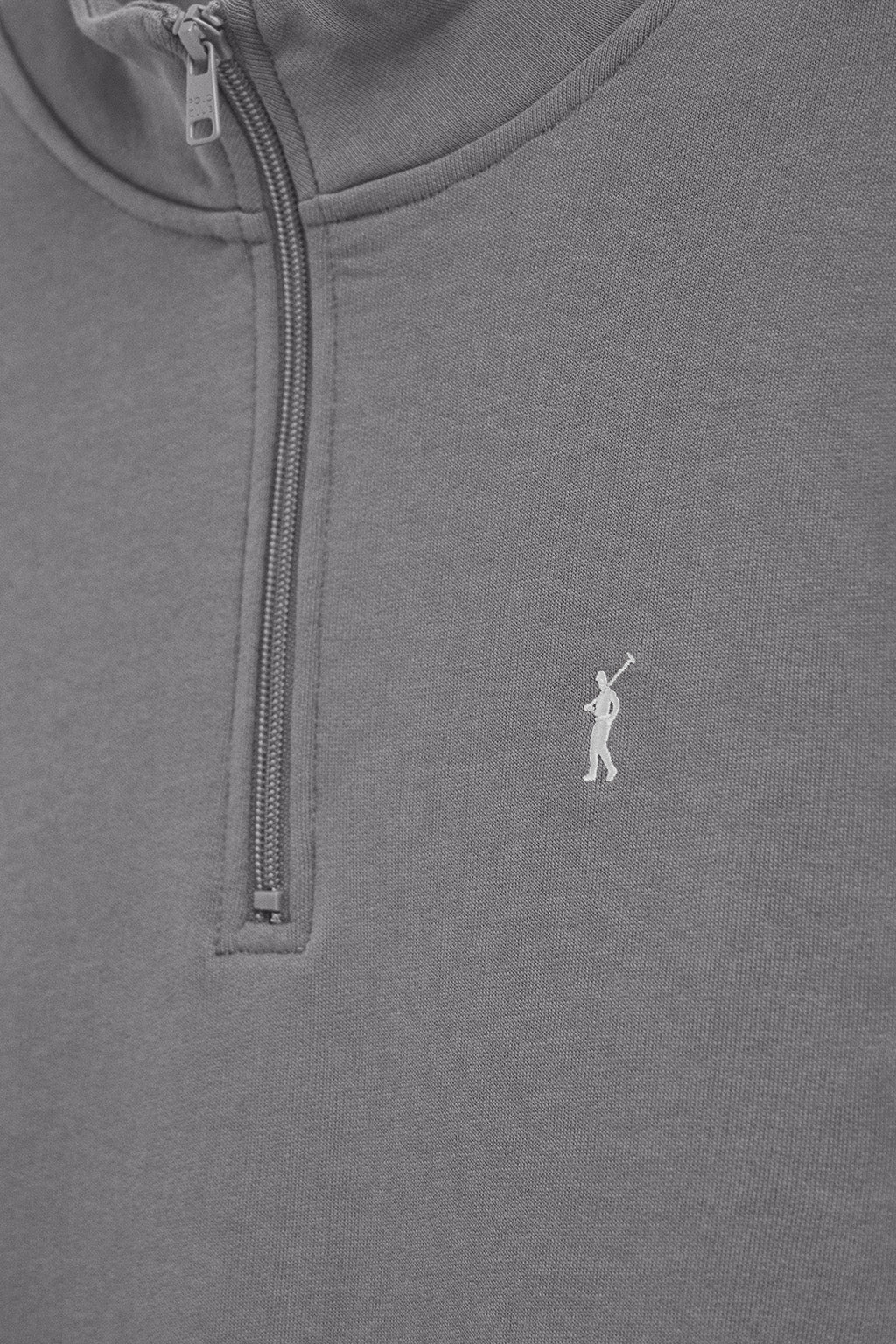 Asphalt-grey half-zip sweatshirt with Rigby Go embroidery - Image 6