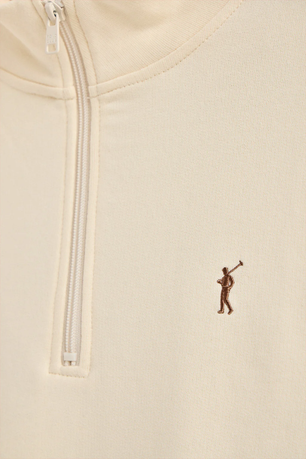 Nude half-zip sweatshirt with Rigby Go embroidery - Image 6