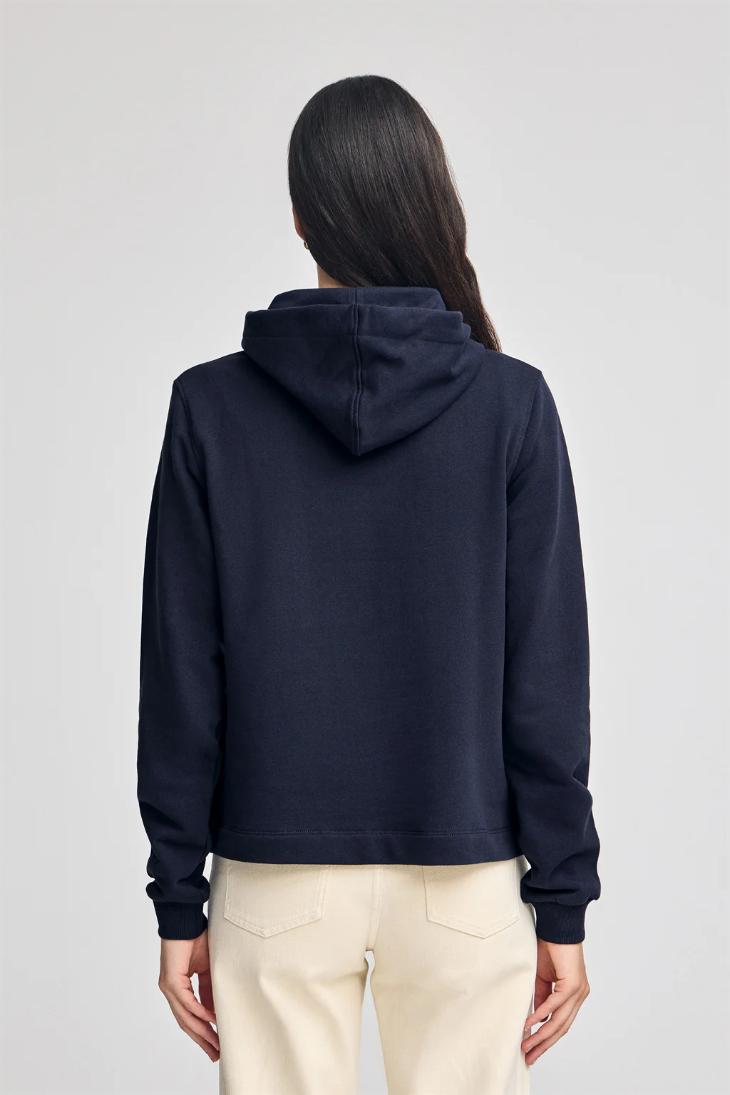 Navy-blue hoodie with Rigby Go embroidery - Image 2