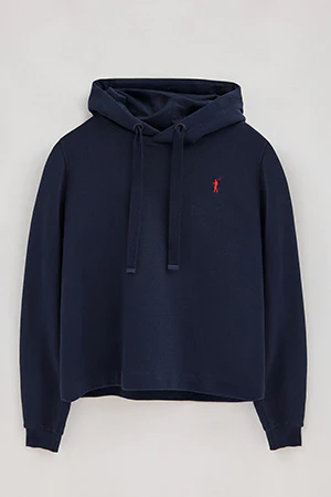 Navy-blue hoodie with Rigby Go embroidery - Image 8