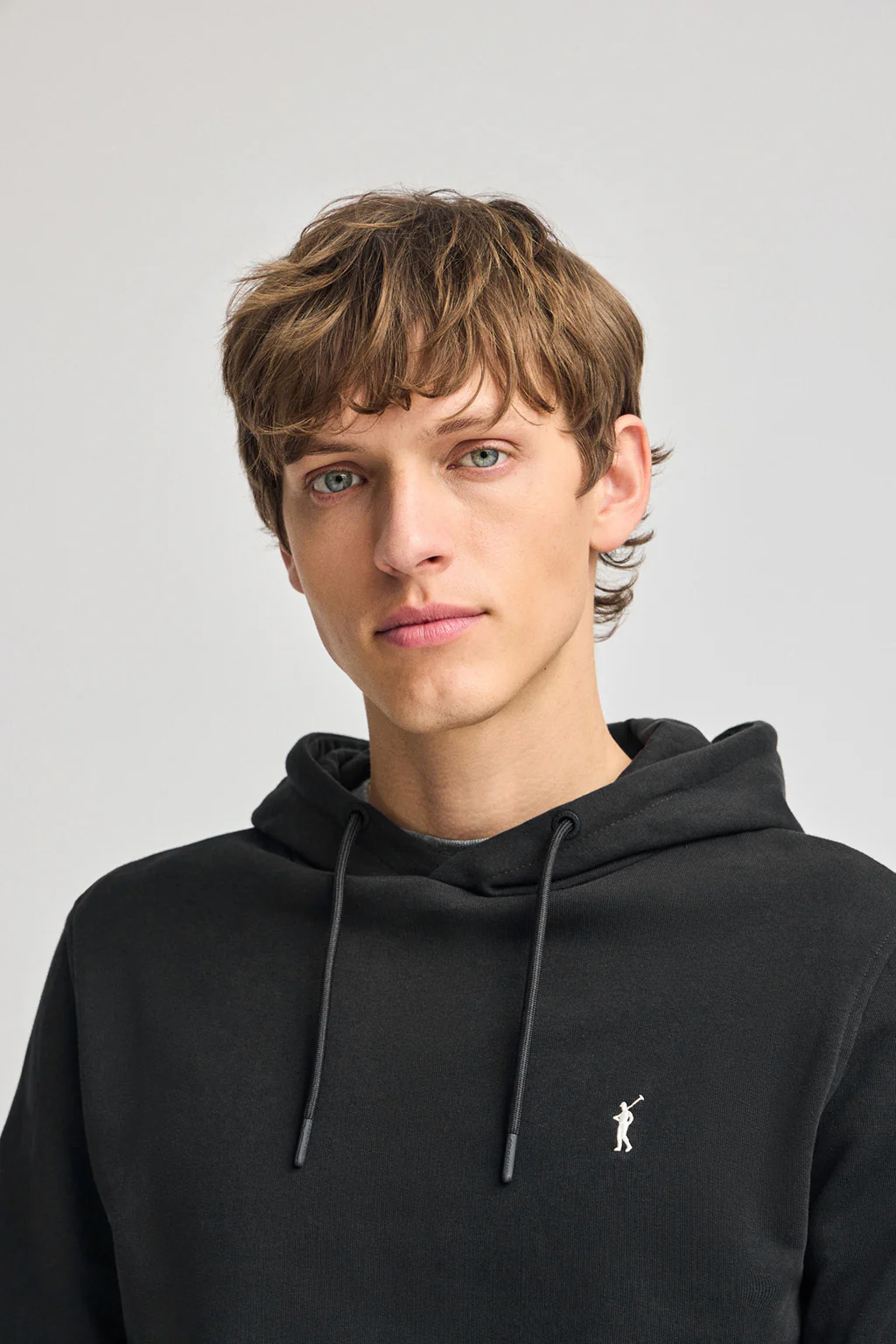 Black hoodie with Rigby Go embroidery - Image 3