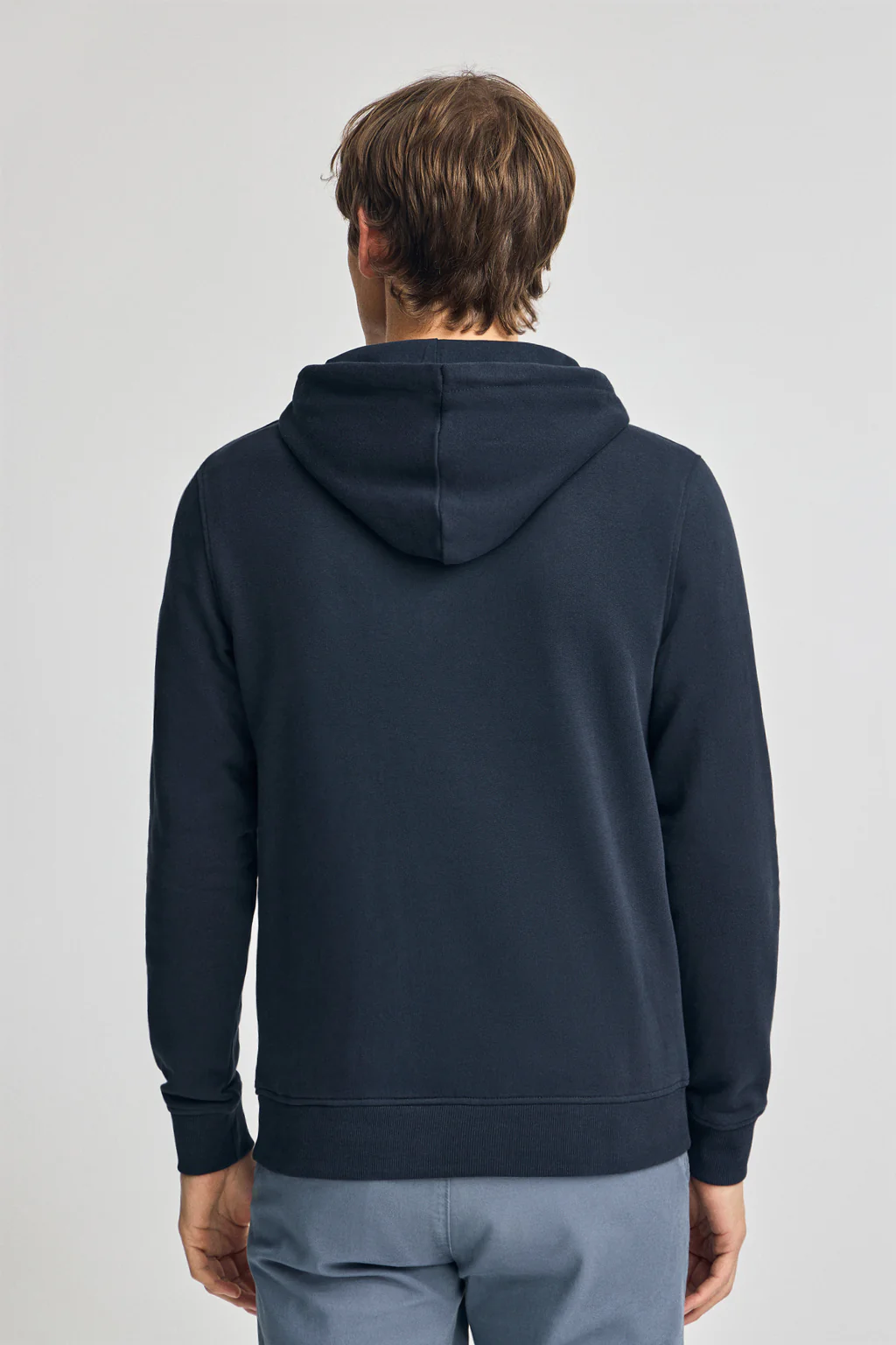 Navy-blue hoodie with Rigby Go embroidery - Image 2